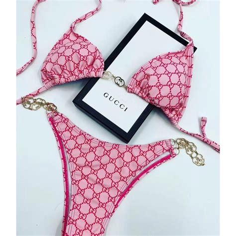 gucci swimsuit girl|gucci bikini set.